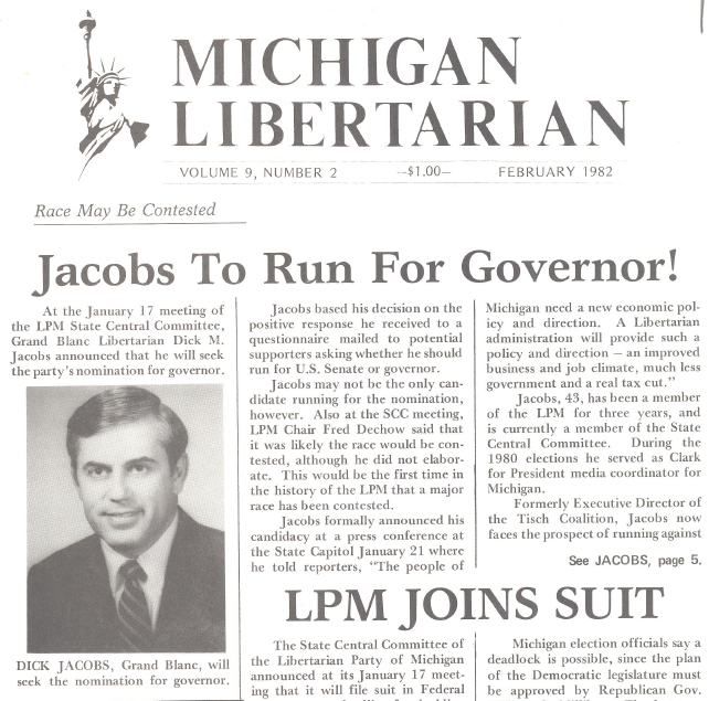 Michigan Libertarian February 1982