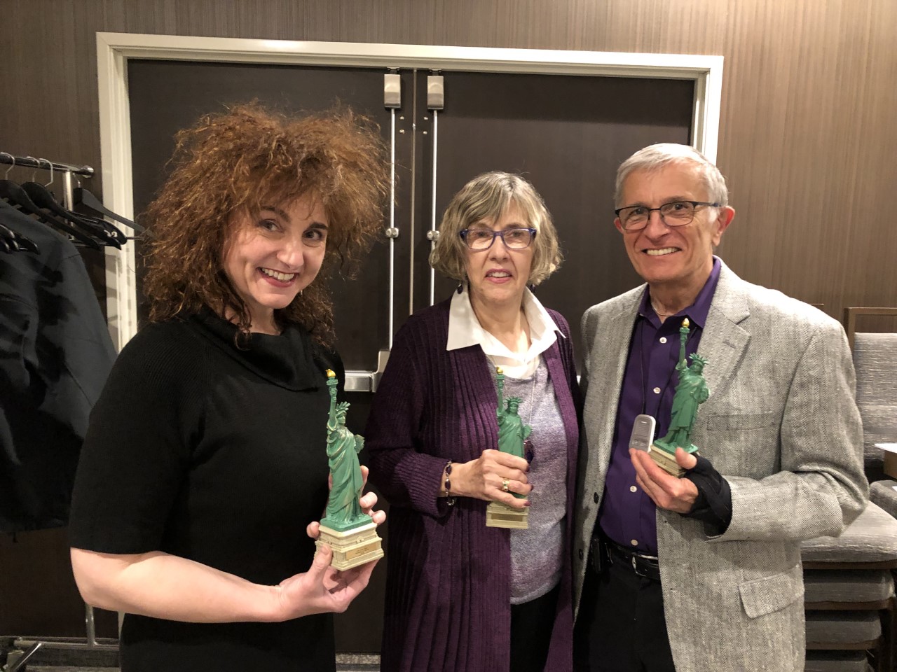 Lisa Gioia Randy & Dianne Szabla with their 2018 Defender of Liberty Awards